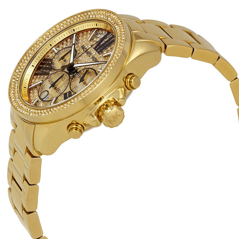 Michael Kors Wren Chronograph Crystal Pave Dial Ladies Watch MK6095 - Big Daddy Jewelry #2