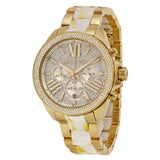 Michael Kors Wren White Zebra Diamond Dial Ladies Quartz Watch MK6157 - Big Daddy Jewelry