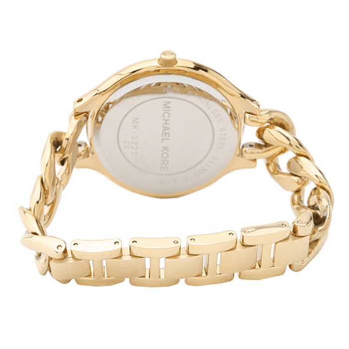 Michael Kors Slim Runway Champagne Dial Gold Ladies Watch MK3222 - Big Daddy Jewelry #4