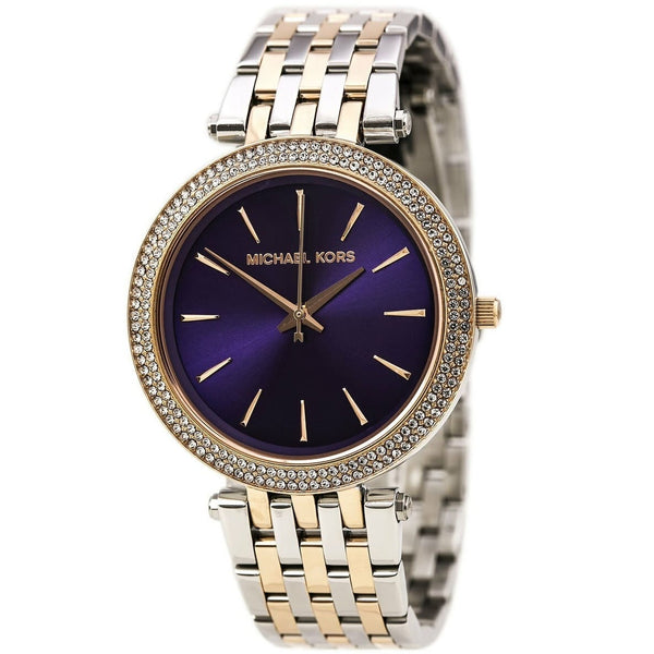 Michael Kors Two Tone Darci Purple Dial Women's Watch  MK3353 - Big Daddy Jewelry