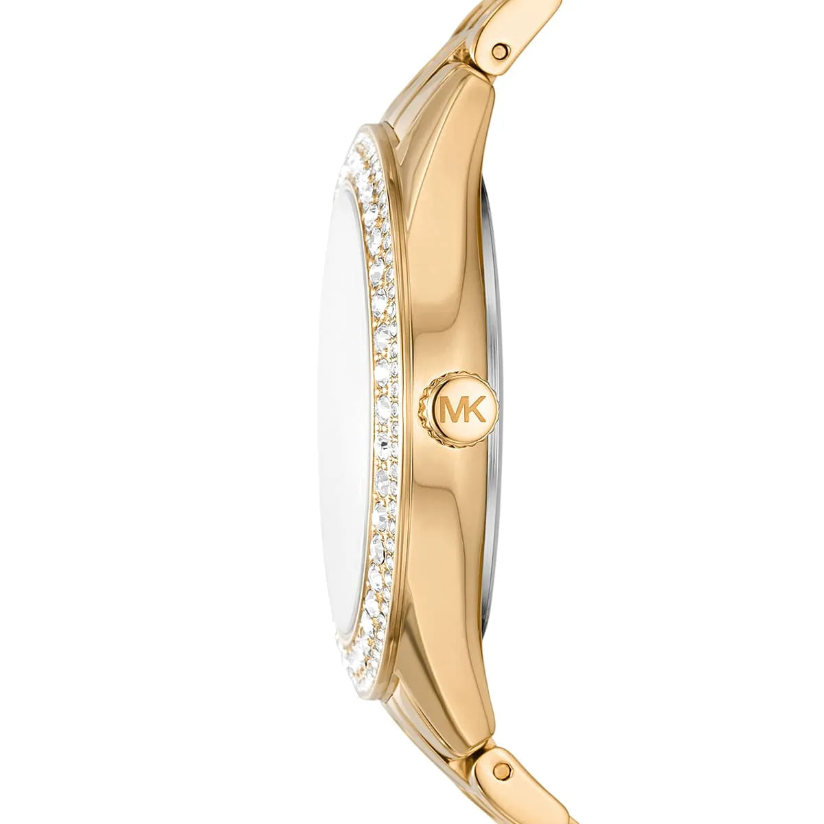Michael Kors Harlowe Pave Quartz Crystal Gold-Tone Women's Watch - MK4709