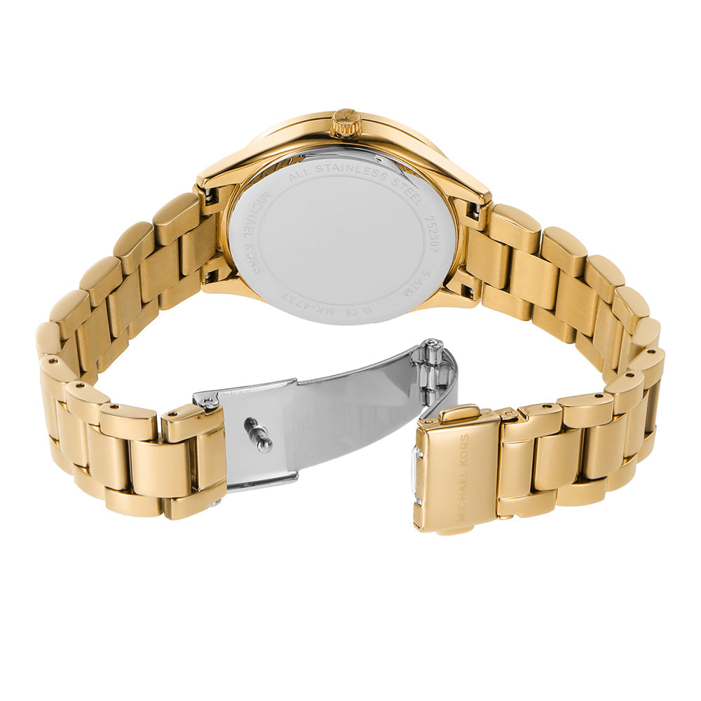 Michael Kors Lauryn Green Dial gold Women's Watch - MK4737