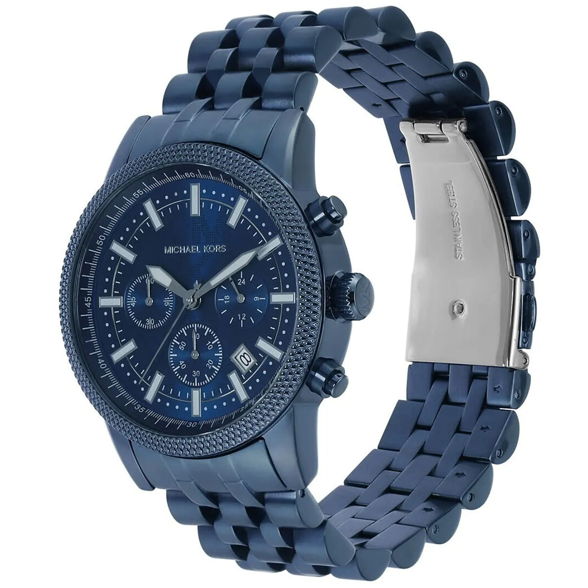 Michael Kors Oversized Hutton Navy-Tone Men's Watch - MK9088