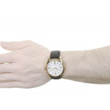 Hugo Boss White Dial Leather Strap Men's Watch 1513020 Water resistance: 30 meters Movement: Quartz