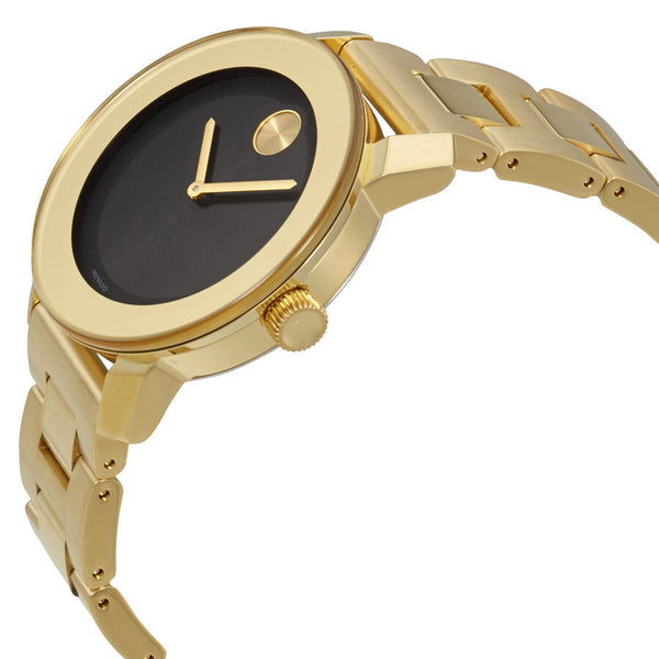Movado Bold Black Dial Gold-tone Unisex Watch #3600397 - Big Daddy Jewelry #2