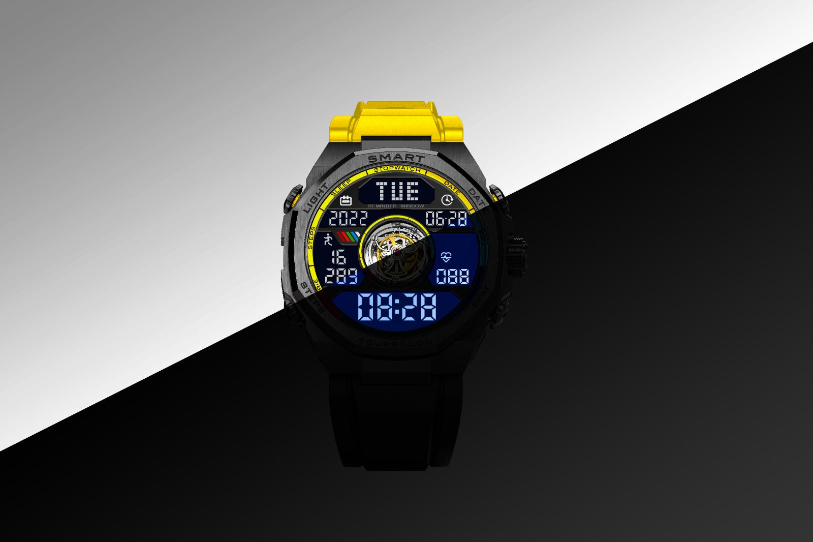 Noxbridge Smart Tourbillon Skyway Yellow Men's Watch