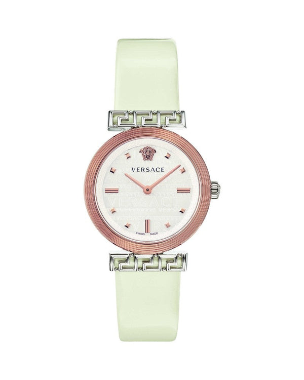 Versace Meander White Leather Strap Women's Watch  VELW00120 - Big Daddy Jewelry