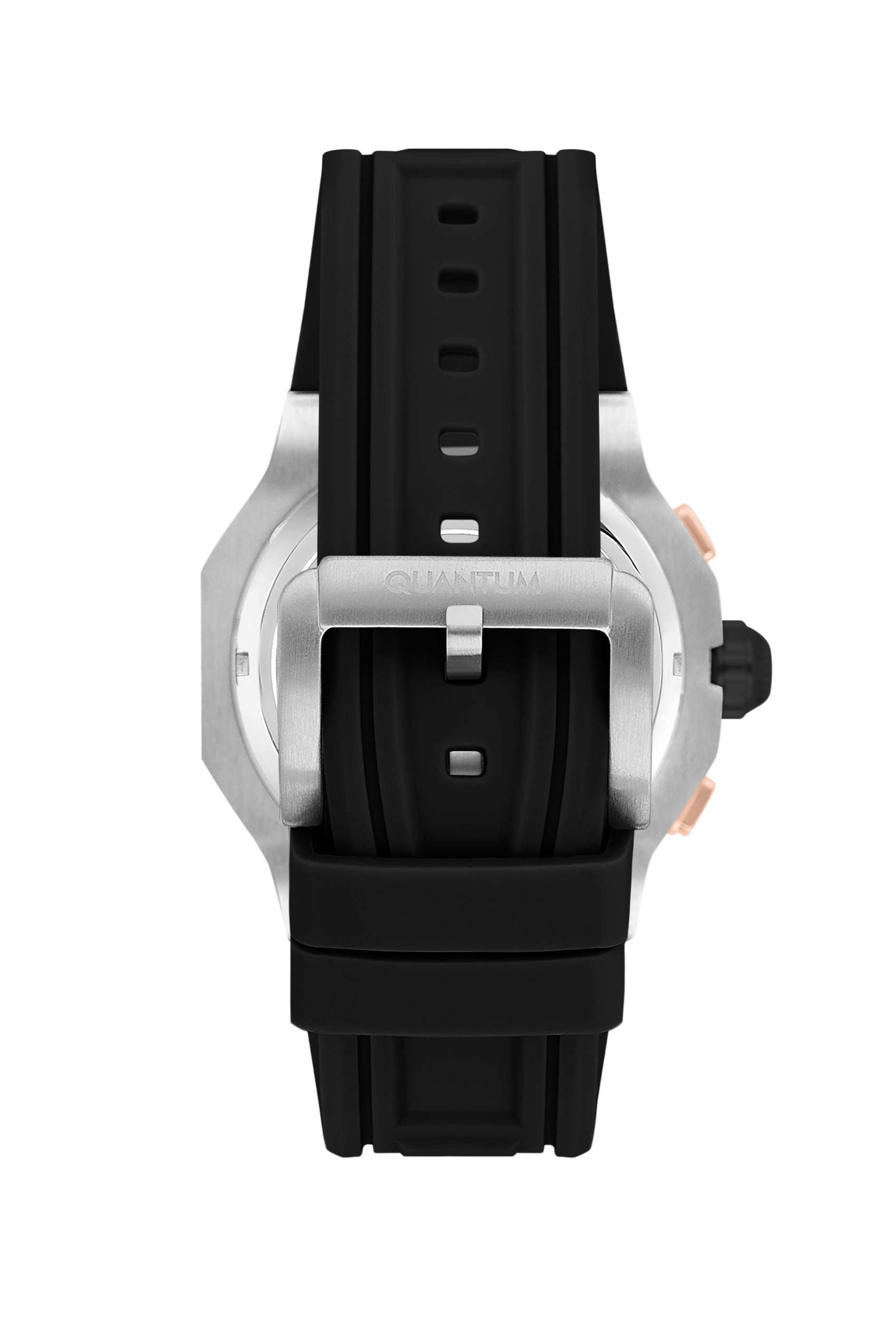 Quantum Hunter Chronograph Watch Black Rubber Strap – HNG1082.371