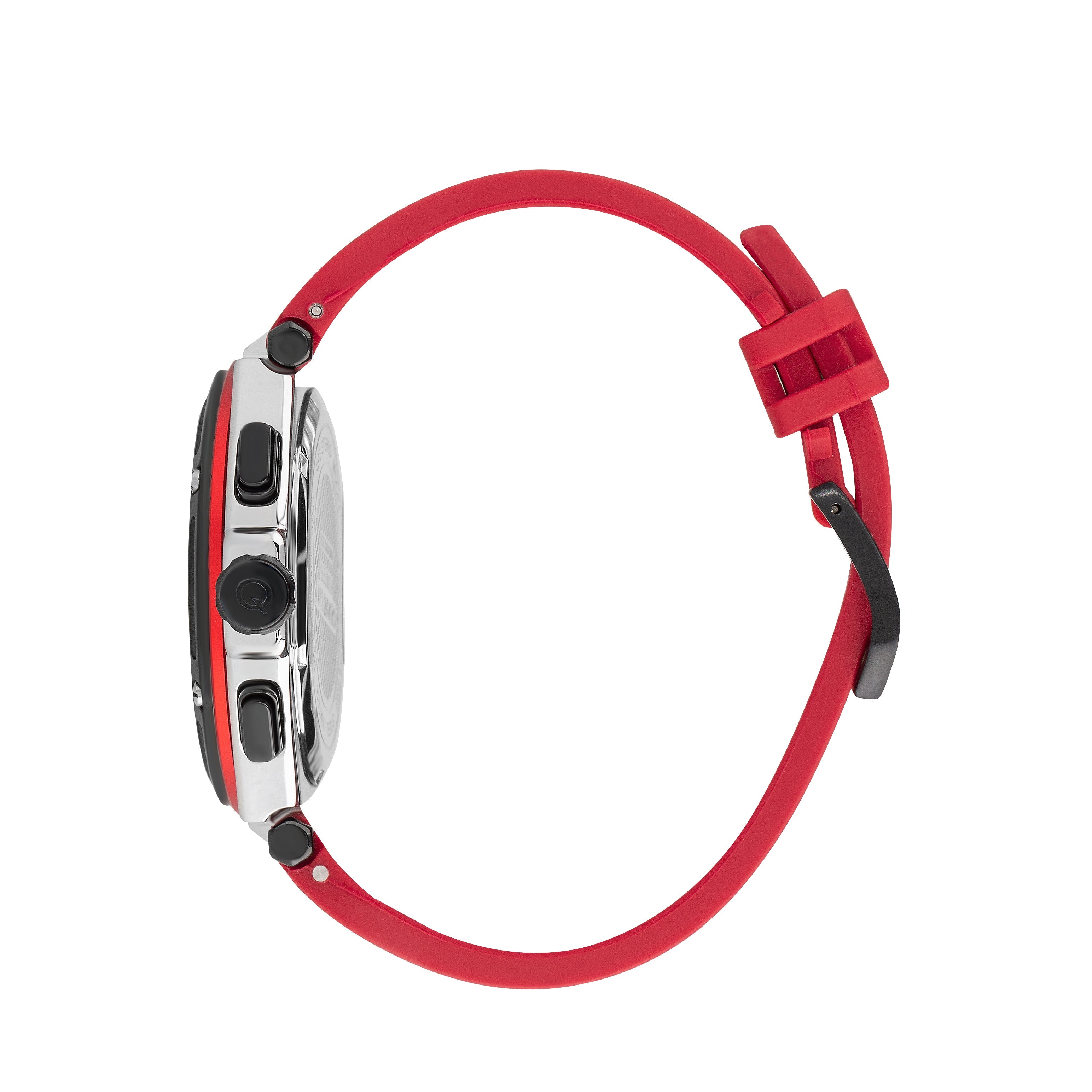 Quantum Men’s Red Chronograph Silicone Strap Watch – HNG1010.359 - Watch
