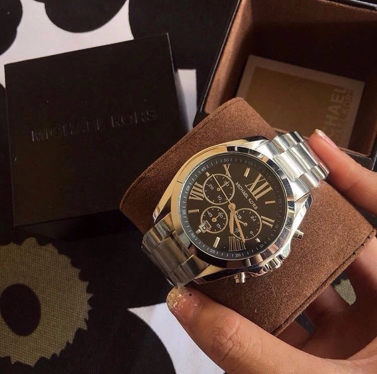 Michael Kors Bradshaw Chronograph Black Dial Silver Unisex Watch MK5705 - Big Daddy Jewelry #8