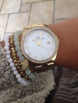 Marc By Marc Jacobs Henry Silver Women's Gold Classic Watch MBM3045 - Kiwi Watches #4
