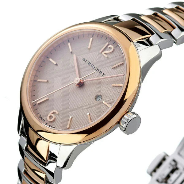 Burberry Women’s Swiss Made Quartz Stainless Steel Rose Gold Dial Women's Watch BU10117 - Big Daddy Jewelry #2