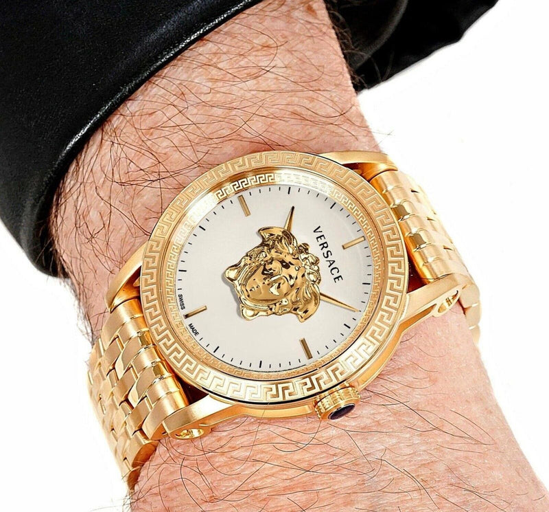 Versace Empire White Gold Stainless Steel Men's Watch VERD00318 - Big Daddy Jewelry #4