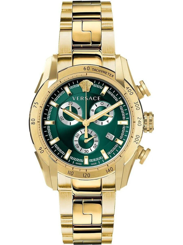 Versace V-Ray Chronograph Green Dial Men's Watch  VE2I00621 - Big Daddy Jewelry