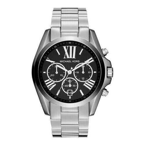 Michael Kors Bradshaw Chronograph Black Dial Silver Unisex Watch  MK5705 - Big Daddy Jewelry