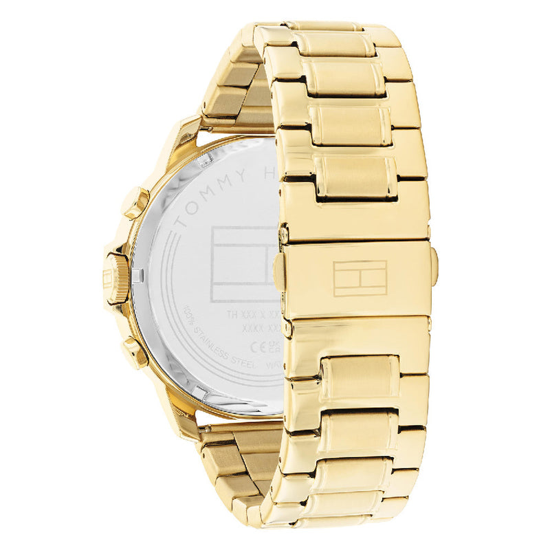 Tommy Hilfiger Gold Steel Black Dial Men's Watch 1710511 - Big Daddy Jewelry #3