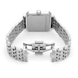 Tory Burch Robinson TBW1510 case back view showing stainless steel bracelet