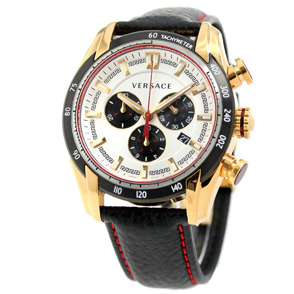 Versace V-Ray Leather Strap Men's Watch  VDB040014 - Big Daddy Jewelry