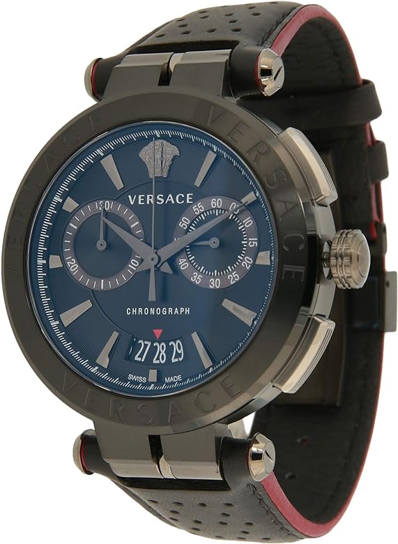 Versace Aion Chronograph All Black Men's Watch VBR030017