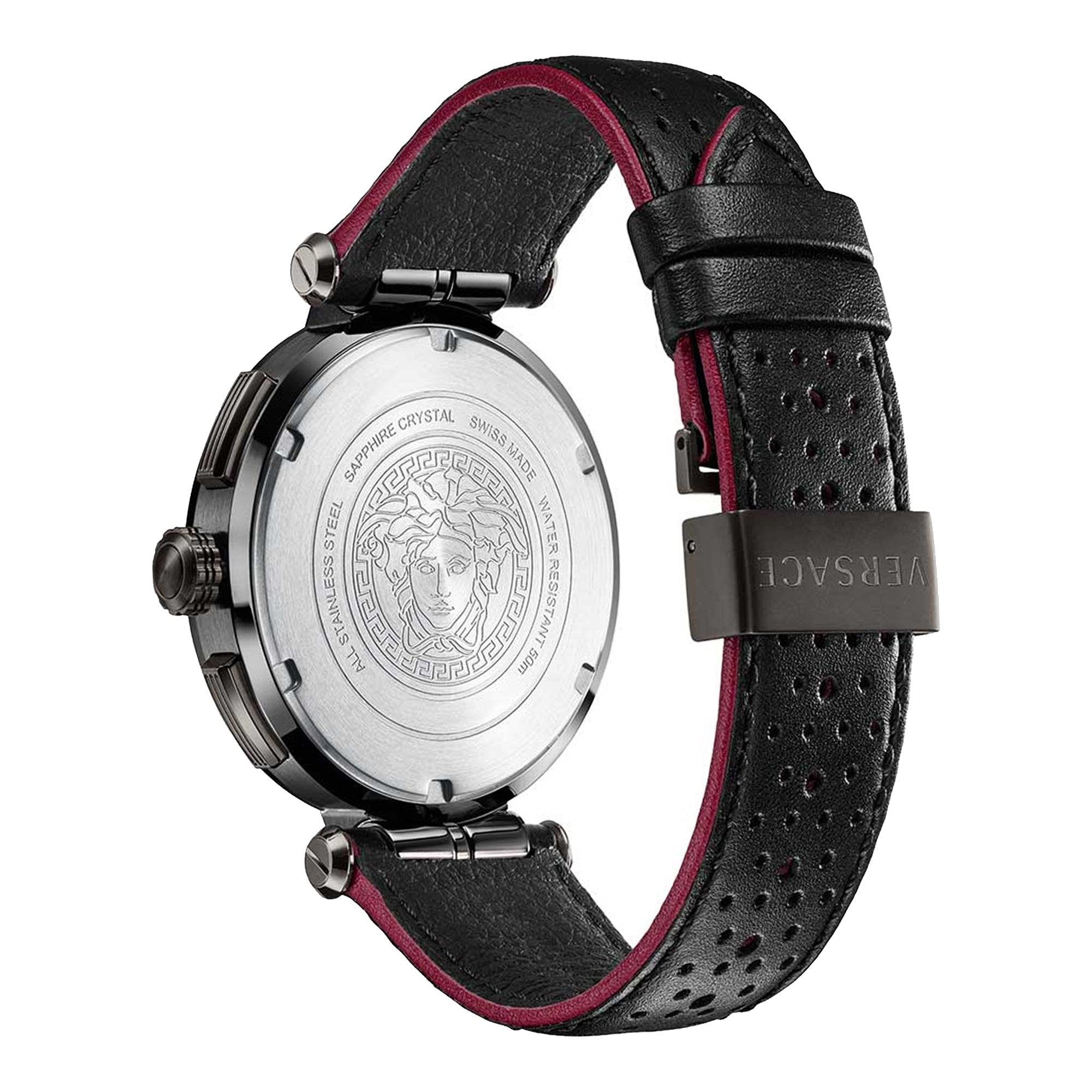 Versace Aion Chronograph All Black Men's Watch VBR030017