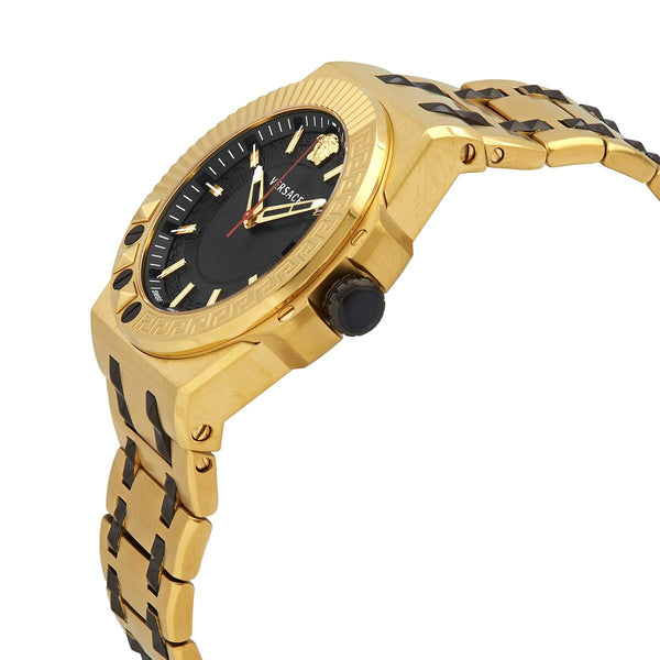 Versace Chain Reaction Quartz Black Dial Men's Watch VEDY00619 - Big Daddy Jewelry #2