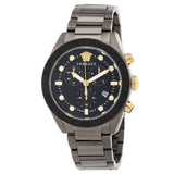 Versace Greca Dome Chronograph Quartz Black Dial Men's Watch VE6K00623 - Big Daddy Jewelry
