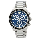 Versace Greca Dome Chronograph Quartz Blue Dial Men's Watch VE6K00323 - Big Daddy Jewelry