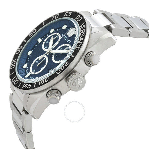 Versace Greca Dome Chronograph Quartz Blue Dial Men's Watch VE6K00323 - Big Daddy Jewelry #2
