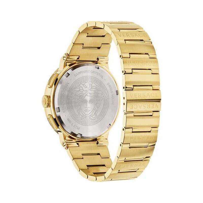 Versace Greca Gold Chronograph Men's Watch VEZ900421