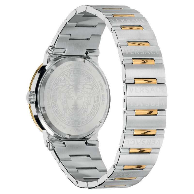 Versace Greca Two-Tone Green Dial Women's Watch VEVH00720