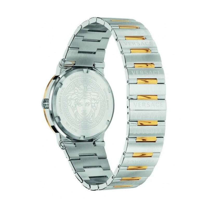 Versace Greca Silver Green Dial Men's Watch VEVI00420