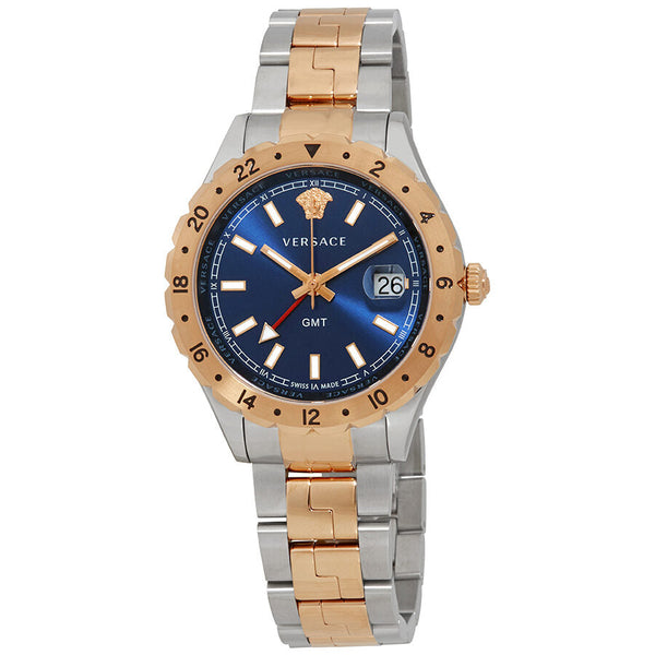 Versace Hellenyium GMT Blue Dial Men's Watch V11060017 - Big Daddy Jewelry