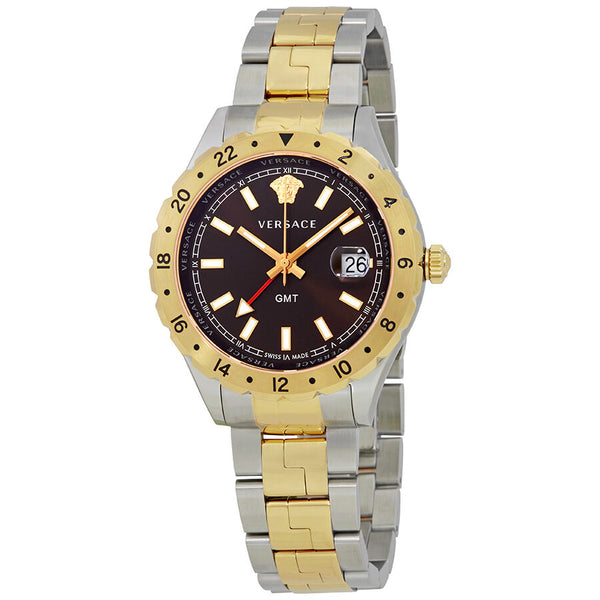 Versace Hellenyium Brown Dial Two-tone Men's Watch V11040015 - Big Daddy Jewelry
