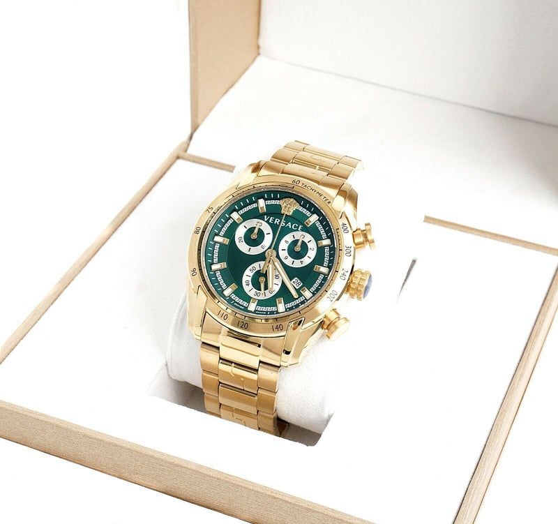 Versace V-Ray Chronograph Green Dial Men's Watch VE2I00621 - Big Daddy Jewelry #3